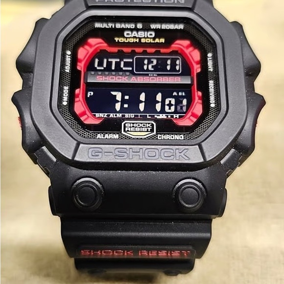G-Shock Black and Red Solar Digital Watch